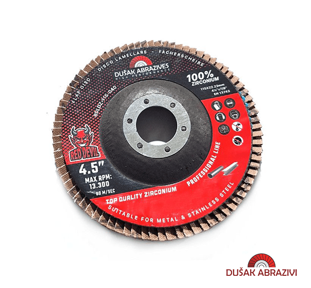 Brusni diskovi - Lamelarni disk Red devil high performance Inox/metal - Cirkonij